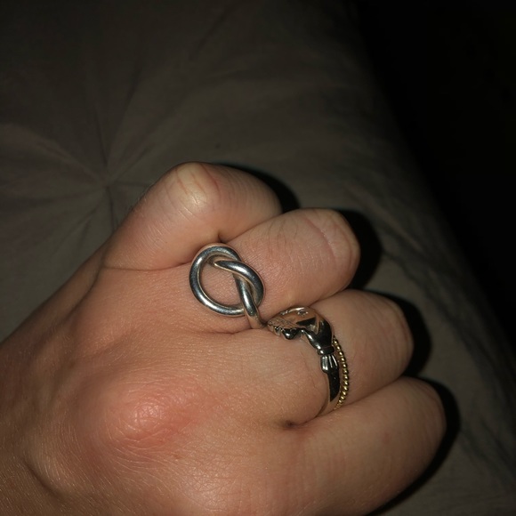 Sterling Silver Knot Ring - Picture 2 of 3